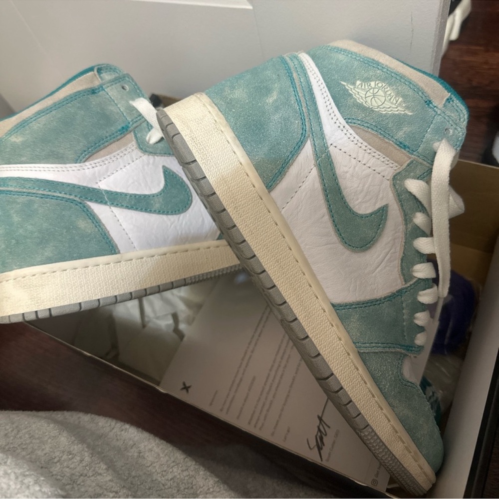 Nike Teal and White Sneakers